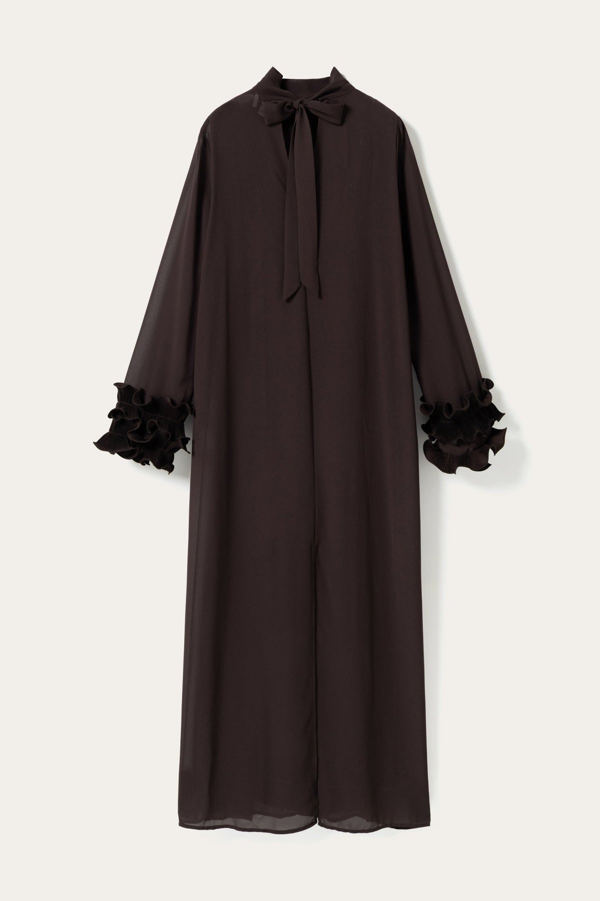 N-Latania Long Dress Chocolate