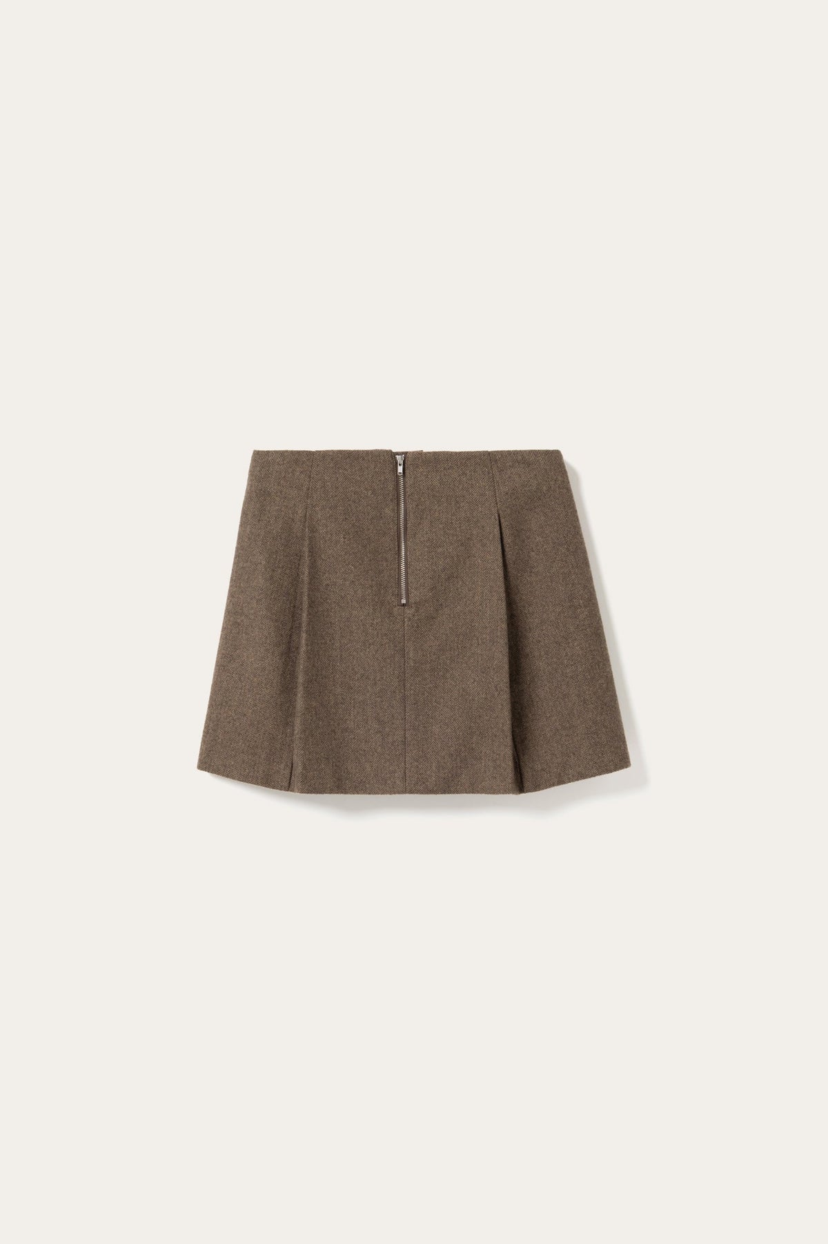 N-Maybelle Skirt Brown Herringbone
