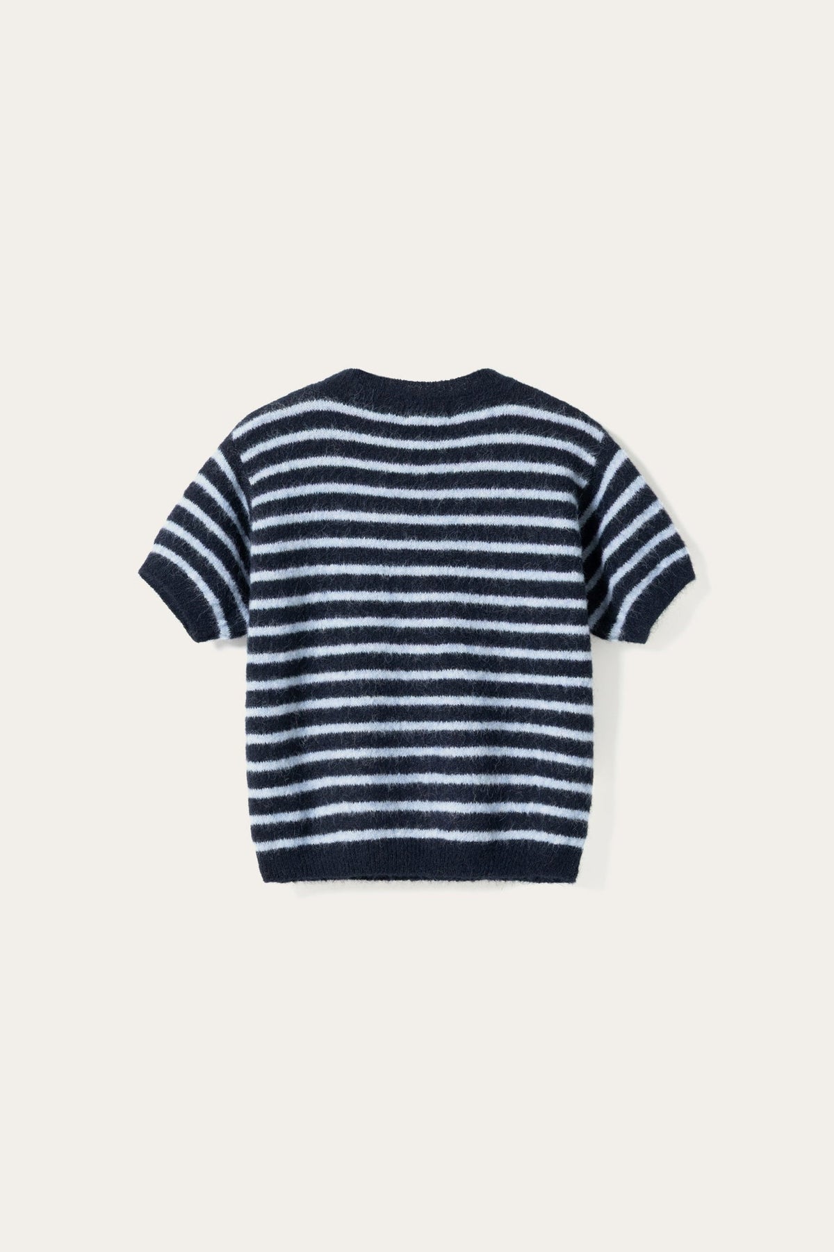 N-Monikah SS Knit Blue Stripe