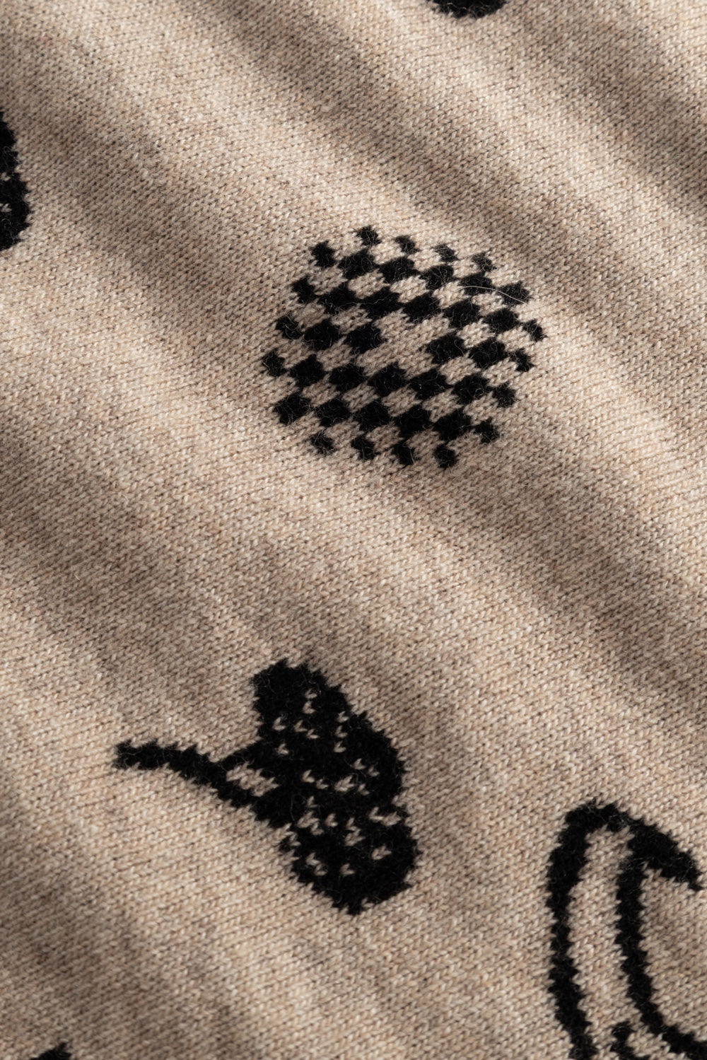 N-Neomi Scarf Sand Black Mix