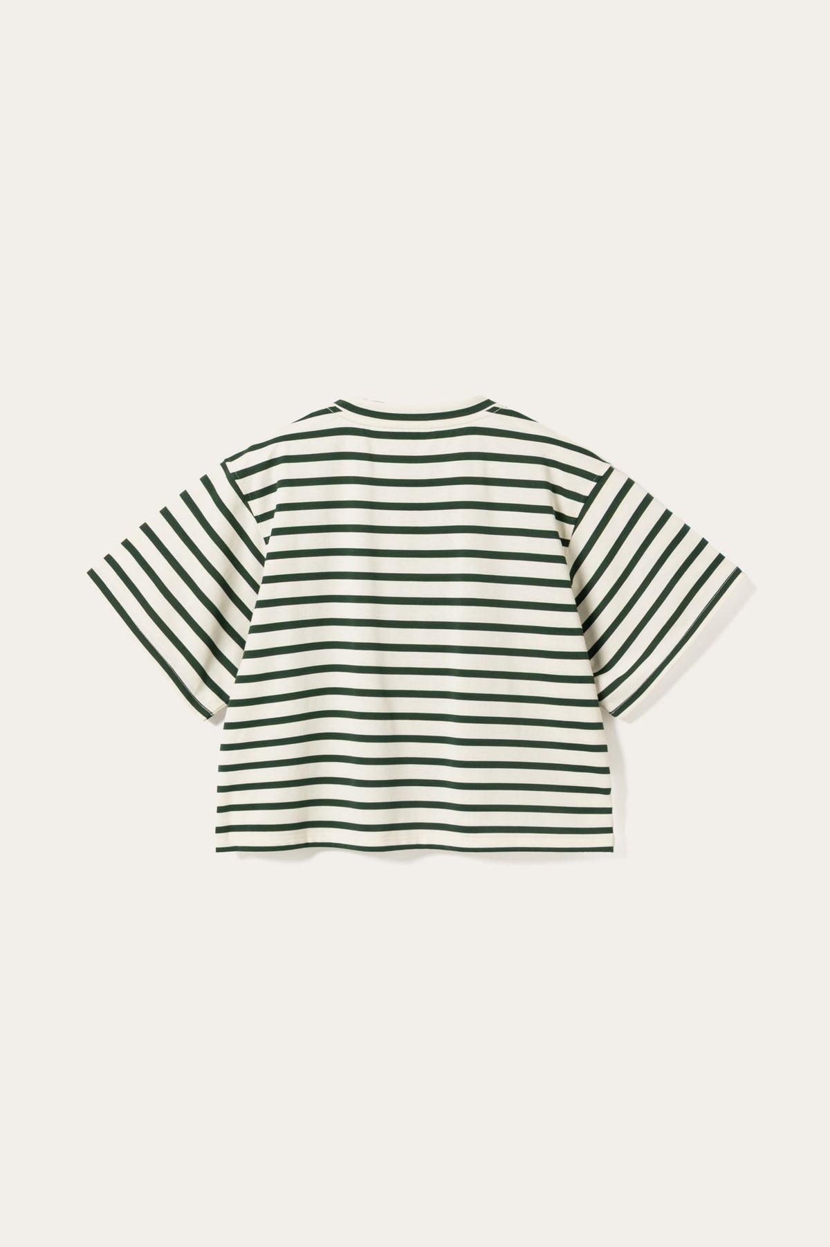 N-Maple T-Shirt Eton Ivory Green Stripe