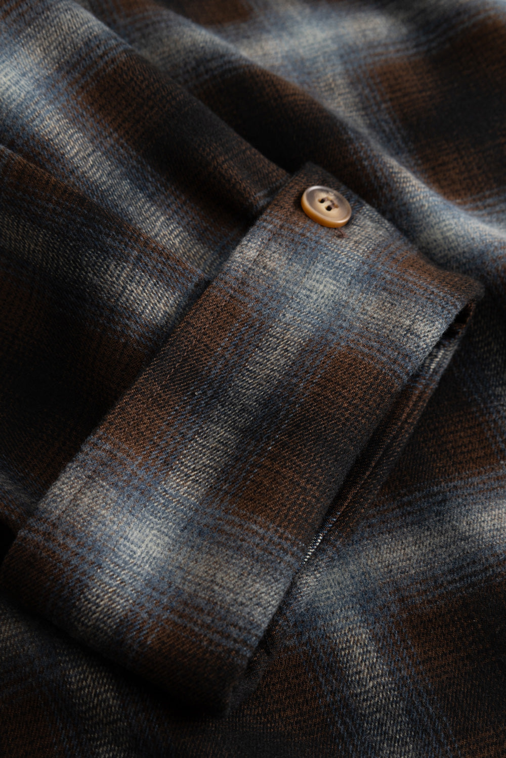 N-Marlon Shirt Danne Brown Blue Check