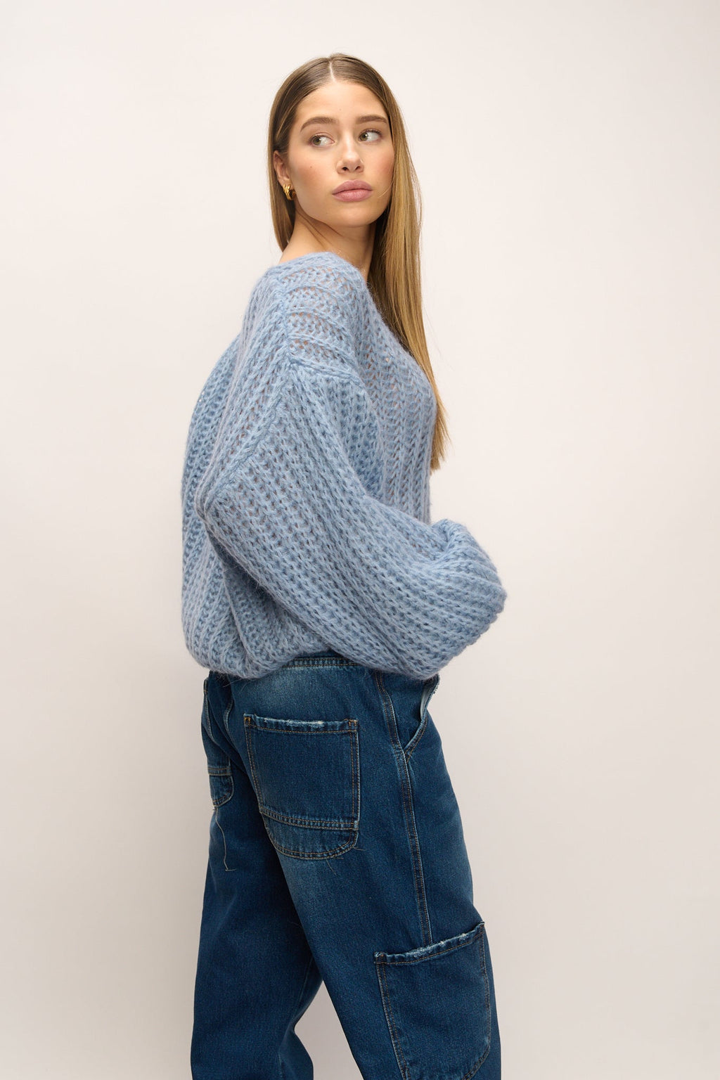 Joseph Knit Sweater Dusty Blue
