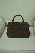 Macie Bag Real Suede Chocolate