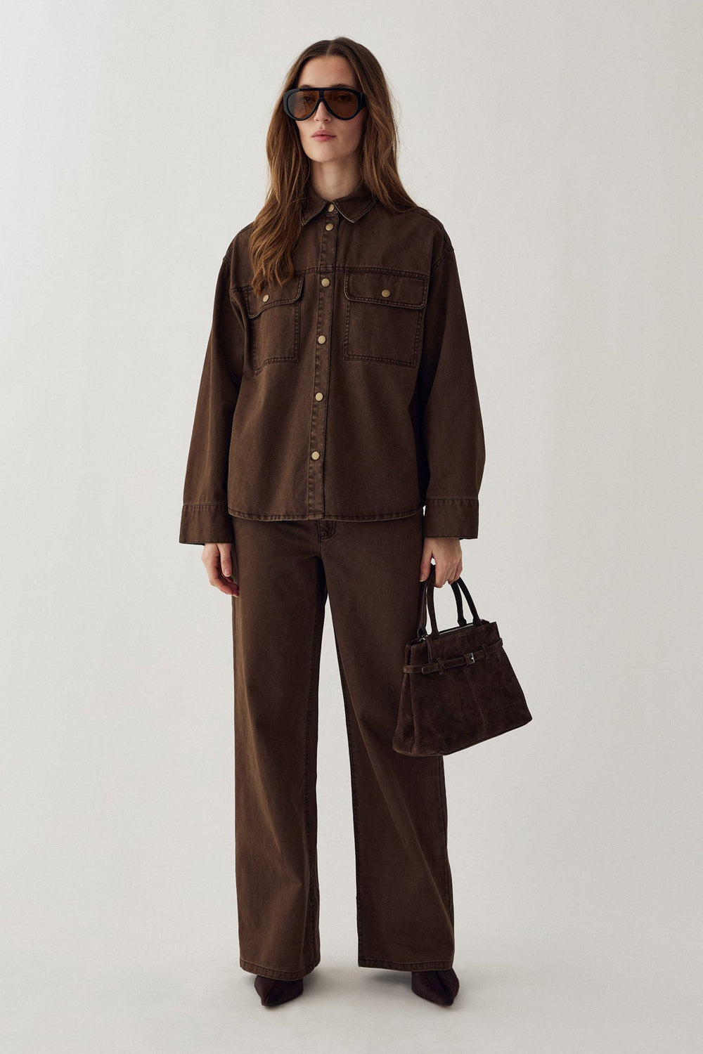 N-Maribella MW Pants Cocoa Brown