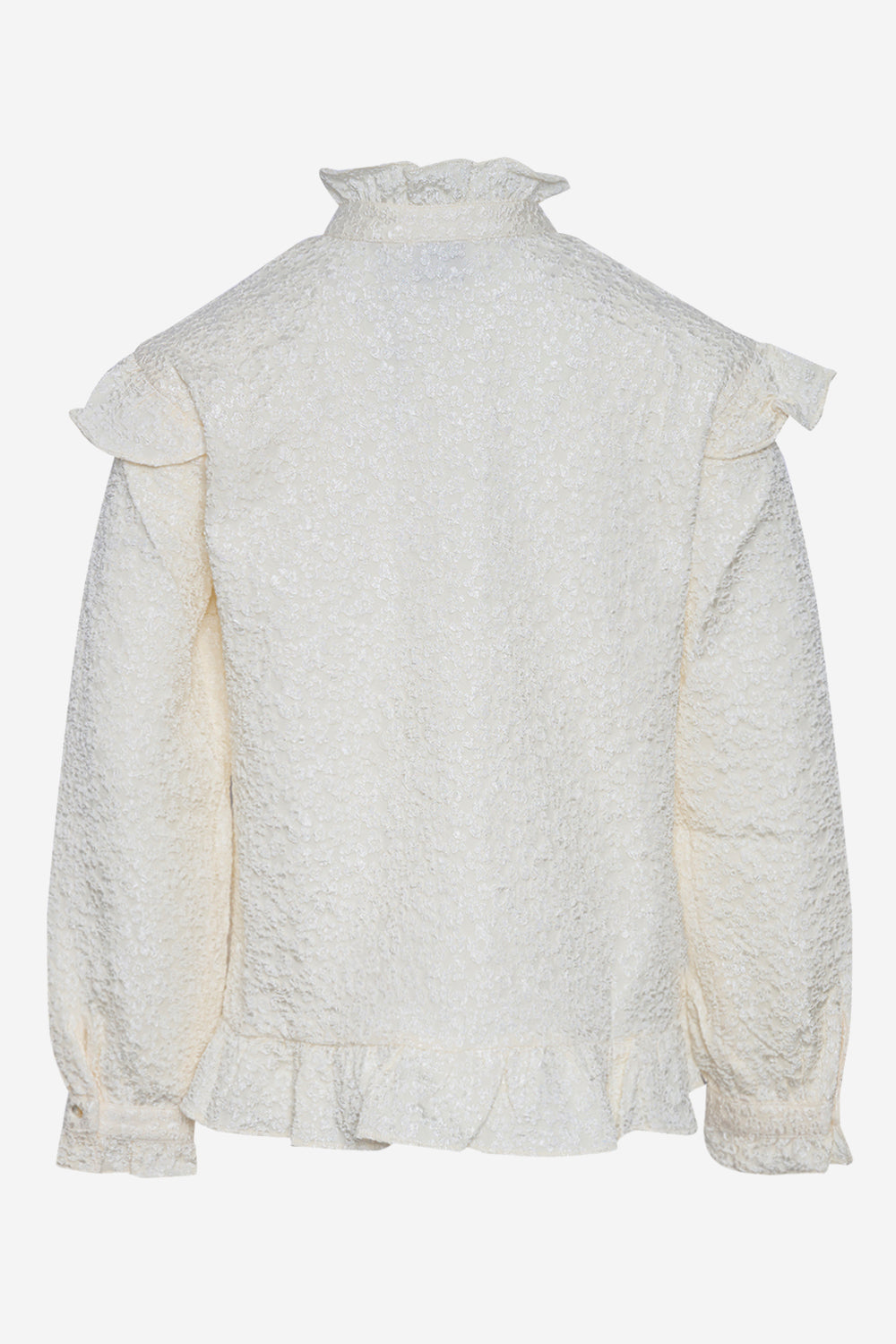 Reno Ruby Ruffle Blouse Cream
