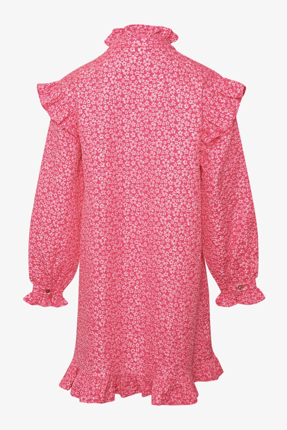 Reno Ruby Ruffle Dress Bright Pink